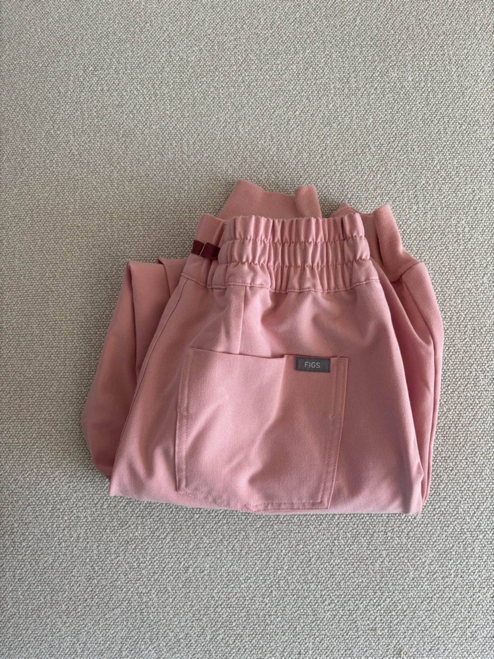 Rare FIGS XS uman relax jogger in light sand.
